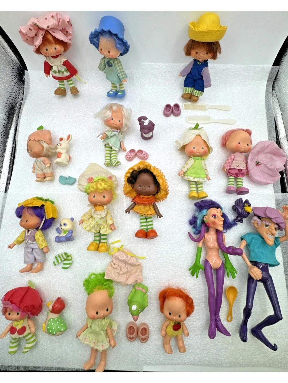 Vintage Lot Of Strawberry Shortcake Figures, Pets Lime, Lemon, Orange… *READ*
